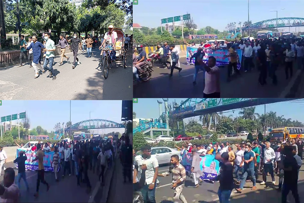 ঢাকায় অন্তত ৩৫ স্থানে একযোগে আওয়ামী লীগের বিক্ষোভ মিছিল