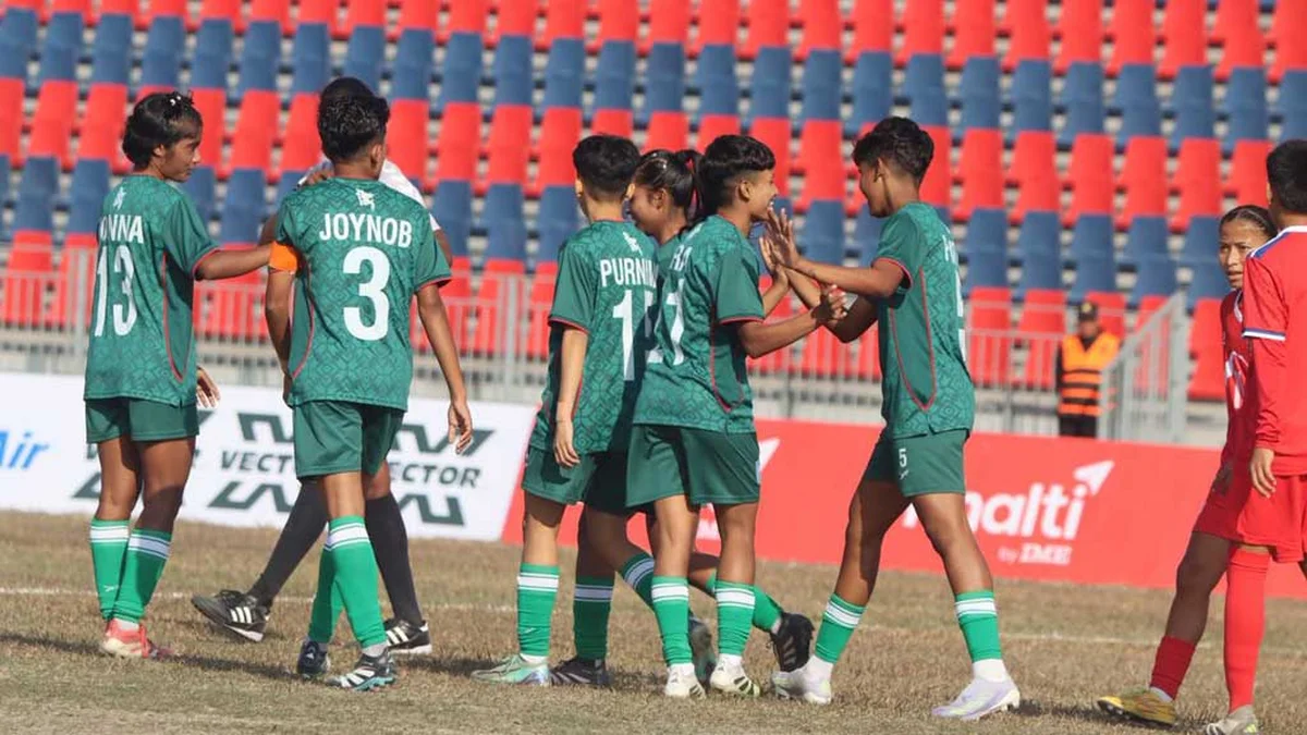 নেপালকে উড়িয়ে সাফ অনূর্ধ্ব-১৯ নারী চ্যাম্পিয়নশিপের ফাইনালে বাংলাদেশ