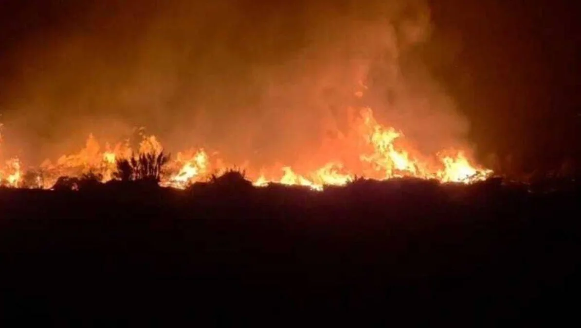 মাতারবাড়ি কয়লাভিত্তিক বিদ্যুৎকেন্দ্রের স্ক্র্যাপ ইয়ার্ডে ভয়াবহ অগ্নিকাণ্ড