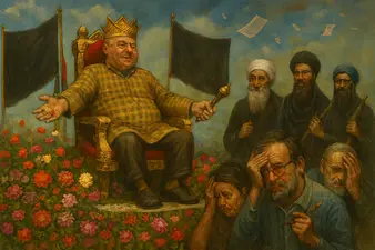 অন্তর্বর্তী মহিমা: ষড়যন্ত্রের সিংহাসনে গণতন্ত্রের গলিত মূর্তি