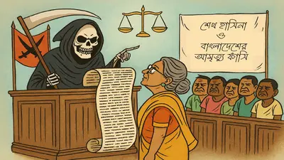 শেখ হাসিনা ও রাষ্ট্র - উভয়ের মৃত্যুদণ্ডের রায়ঃ এক প্রহসনের মঞ্চায়ন